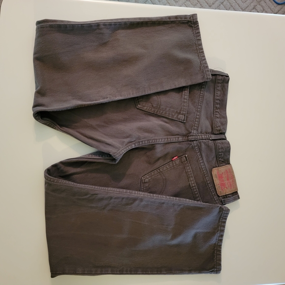 Vintage Levi's 550 Relaxed Fit Brown Jeans - Picture 4 of 15